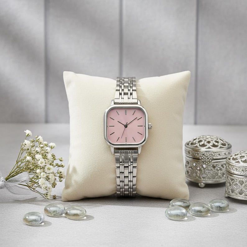 Luxury Women’s Watch – Gold & Silver Stainless Steel Quartz Bracelet, Elegant Birthday Gift
